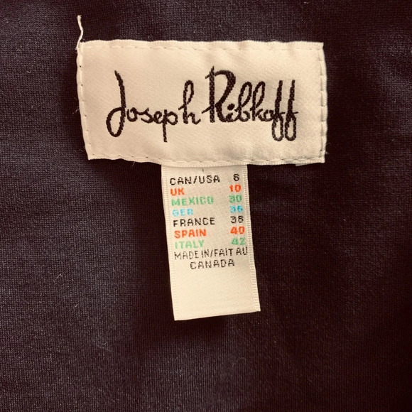 Joseph Ribkoff Navy Blue Zip Front‎ Ponte Dress - Picture 8 of 8